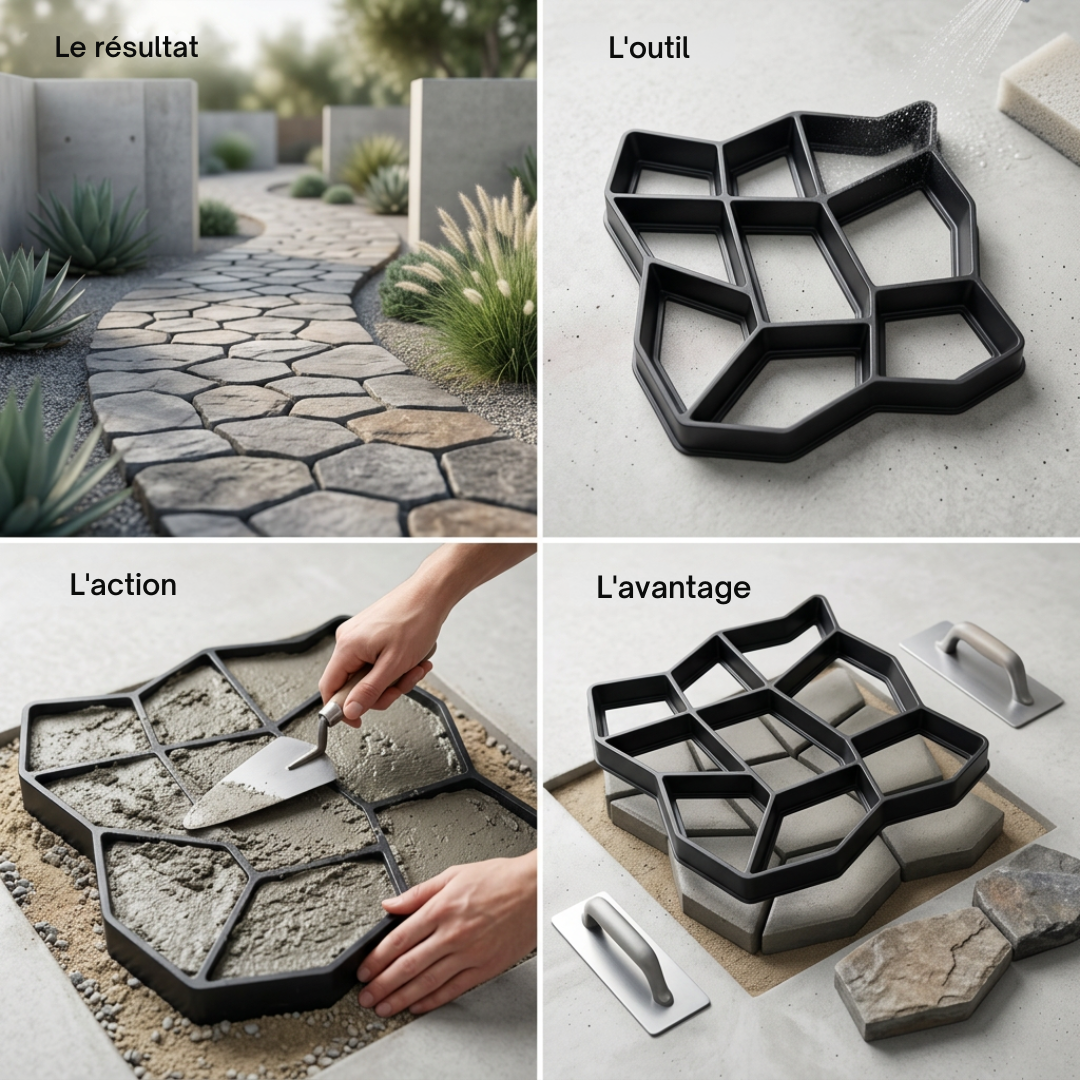 Dernier Jour -50% | EasyPave™ Moule de pavage pour terrasse