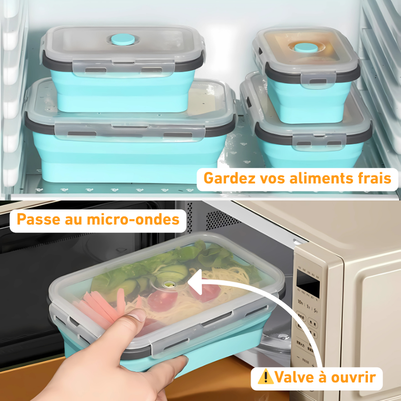 FlexiStore™ Set de Boîtes Alimentaires Pliables