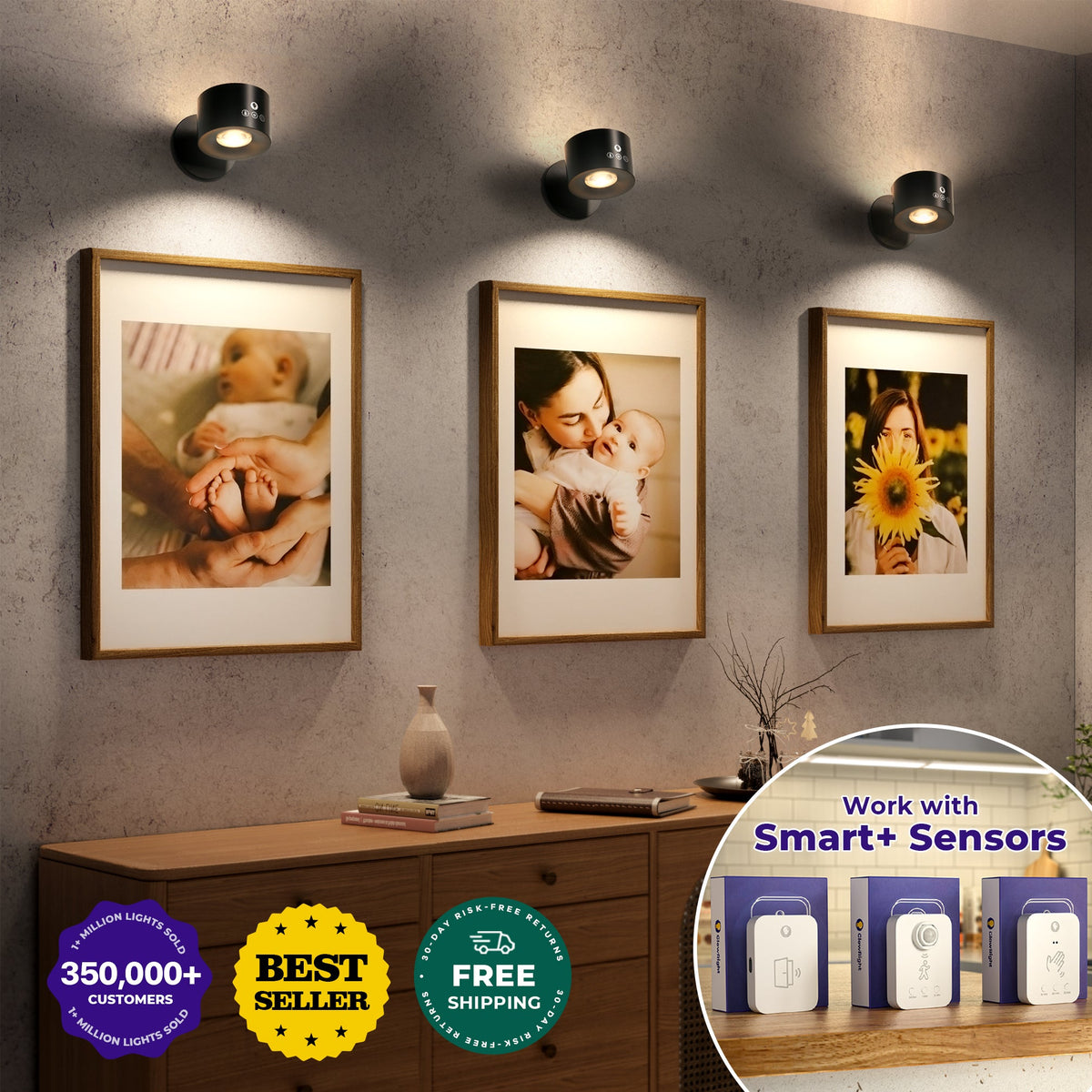 HaloLumière™ – Applique Murale LED Intelligente