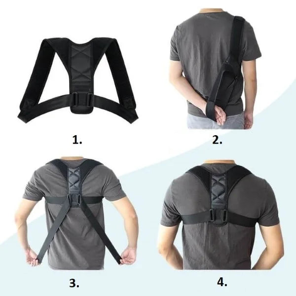 PostureÉquilibre™ – Correcteur de Posture Ajustable avec Soutien du Dos