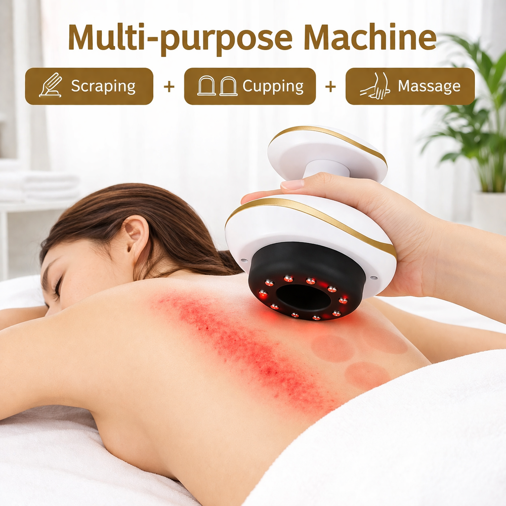 Ventouséa™ – Appareil de Massage Électrique à Ventouses Chauffantes