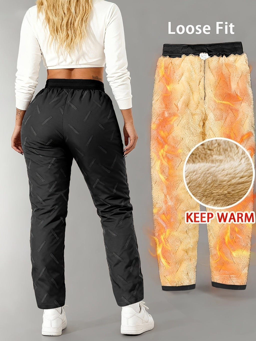 HiverConfort™ – Pantalon Thermique Déperlant Doublé Polaire