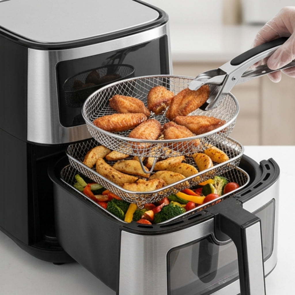 Dernier Jour -50% | AirNest™ Paniers Empilables pour Friteuse à Air