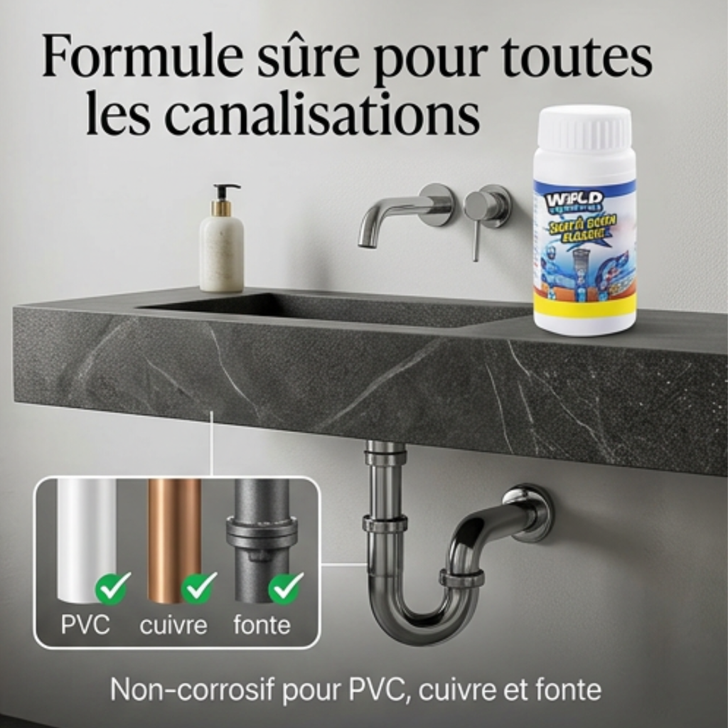 Dernier Jour -50% | FastFlush™ Nettoyant pour éviers et drains