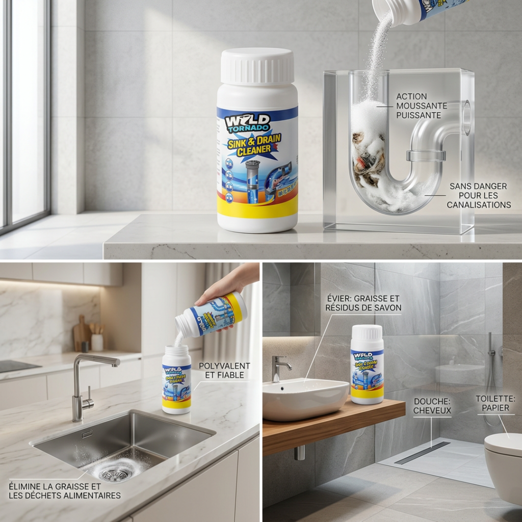 Dernier Jour -50% | FastFlush™ Nettoyant pour éviers et drains