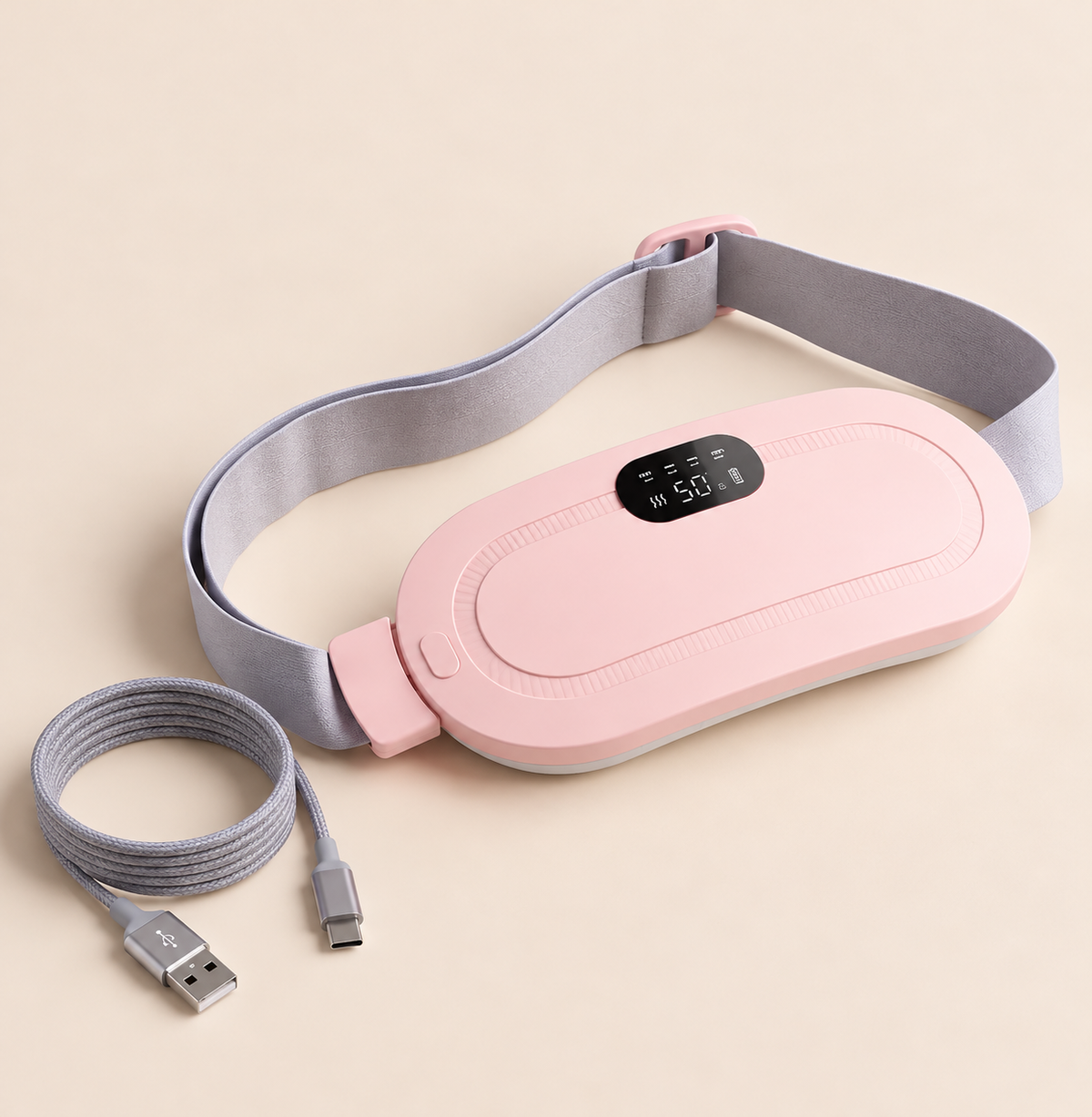 VentreDouceur™ – Ceinture Chauffante Menstruelle avec Massage Vibrant