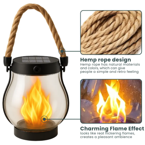 Dernier Jour -50% | GlowFlame™ Lampe solaire élégante pour l’extérieur