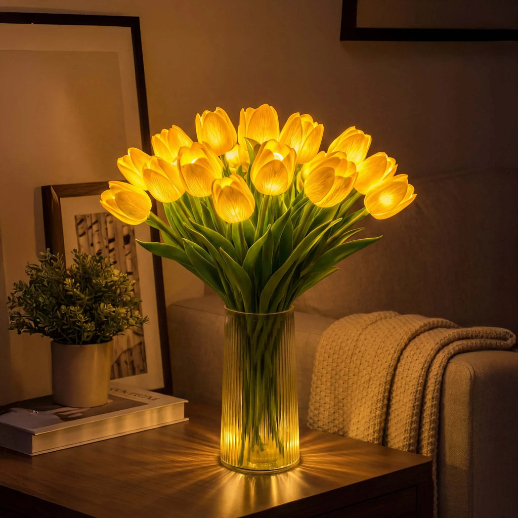 TulipeÉclat™ – Bouquet Lumineux de Tulipes Décoratives