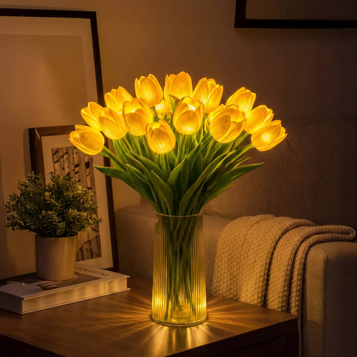 TulipeÉclat™ – Bouquet Lumineux de Tulipes Décoratives