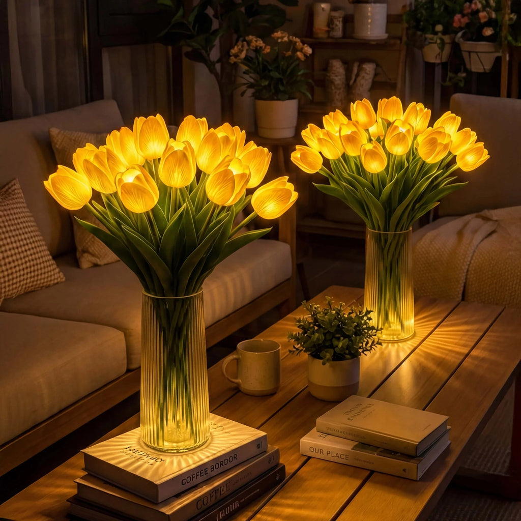 TulipeÉclat™ – Bouquet Lumineux de Tulipes Décoratives