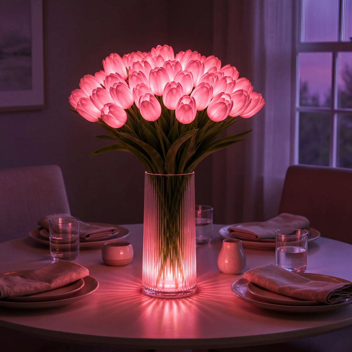 TulipeÉclat™ – Bouquet Lumineux de Tulipes Décoratives