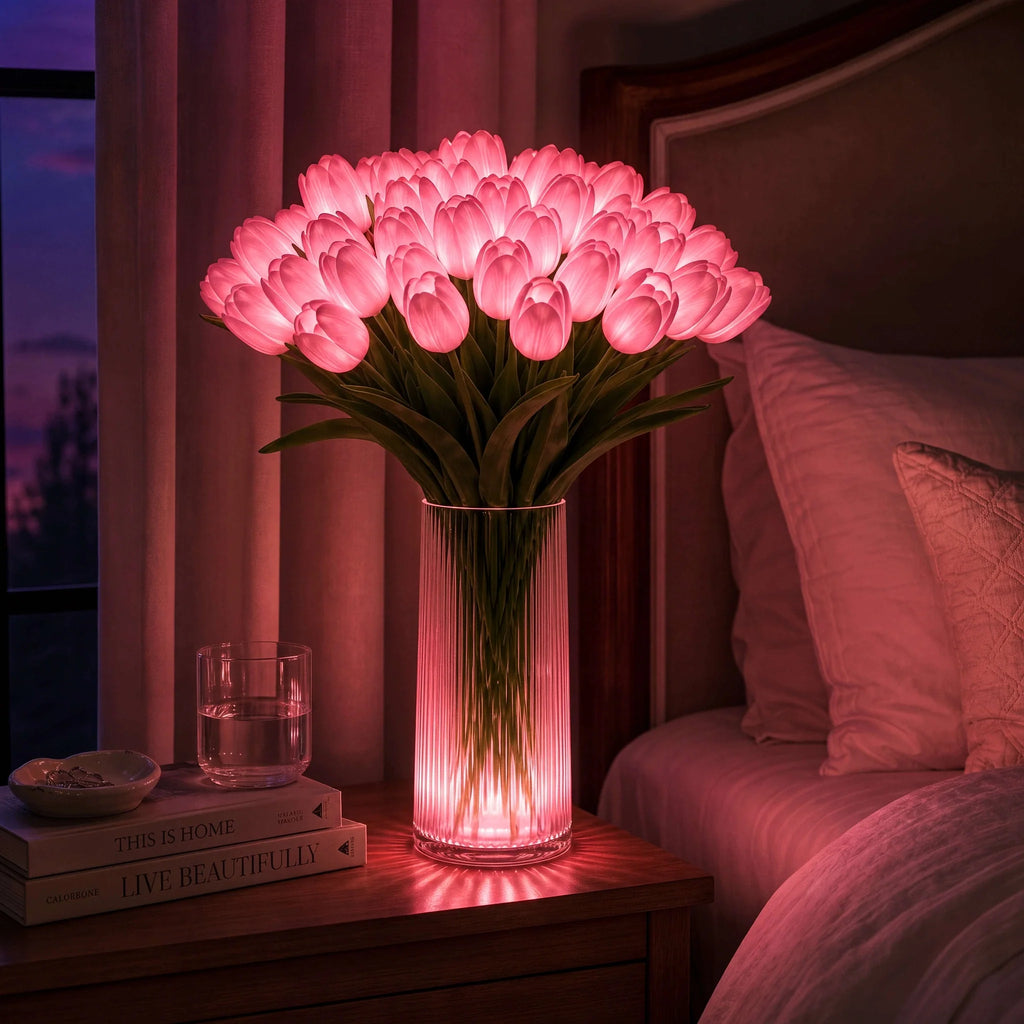 TulipeÉclat™ – Bouquet Lumineux de Tulipes Décoratives
