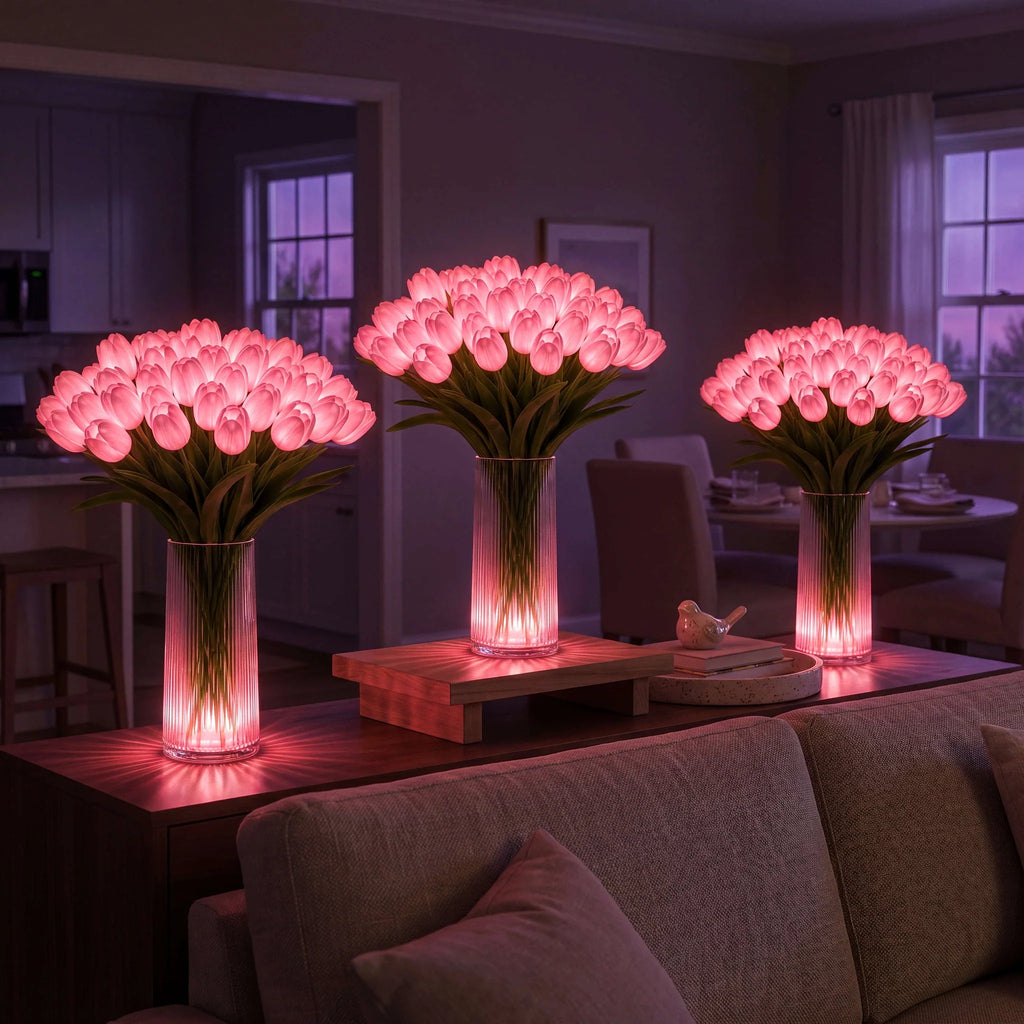 TulipeÉclat™ – Bouquet Lumineux de Tulipes Décoratives