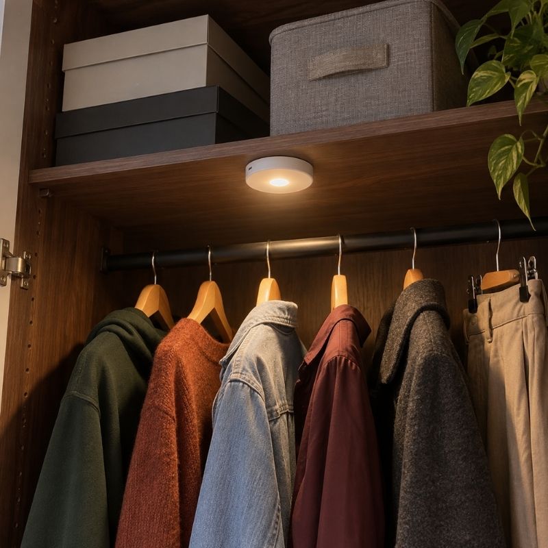 LumiRonde™ – Lampes LED Sans Fil avec Détecteur de Mouvement (Lot de 2)