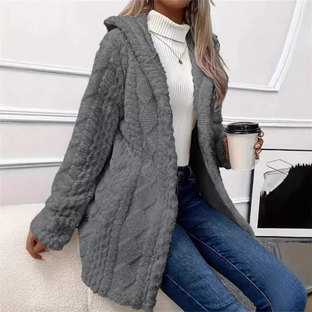 ChaleurÉlégance™ – Manteau Femme Chaud à Boutons