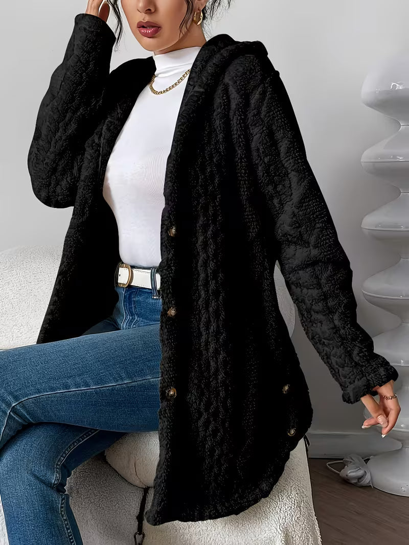 ChaleurÉlégance™ – Manteau Femme Chaud à Boutons