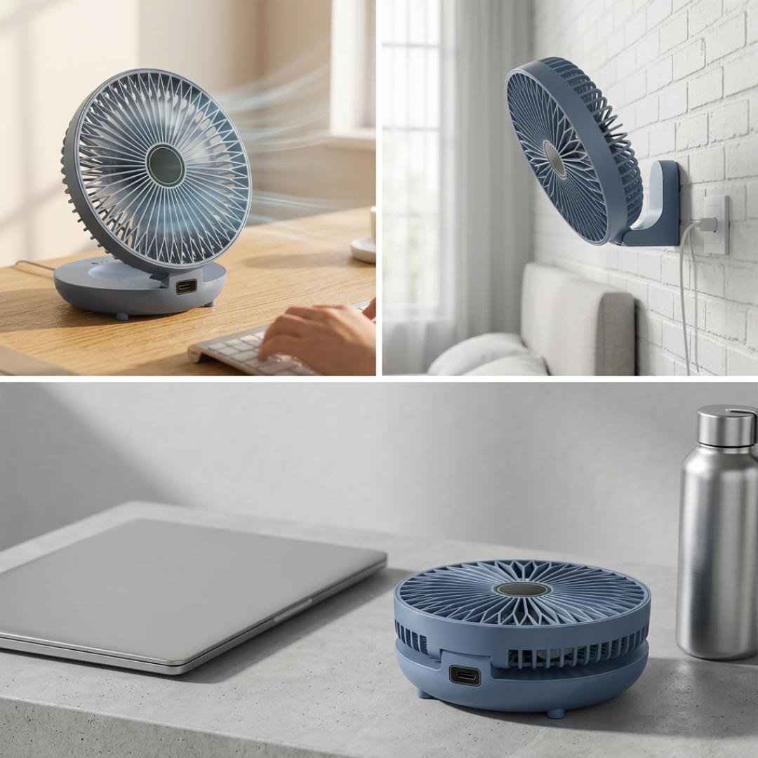 Dernier Jour -50% | CoolFold™ Ventilateur mural portable