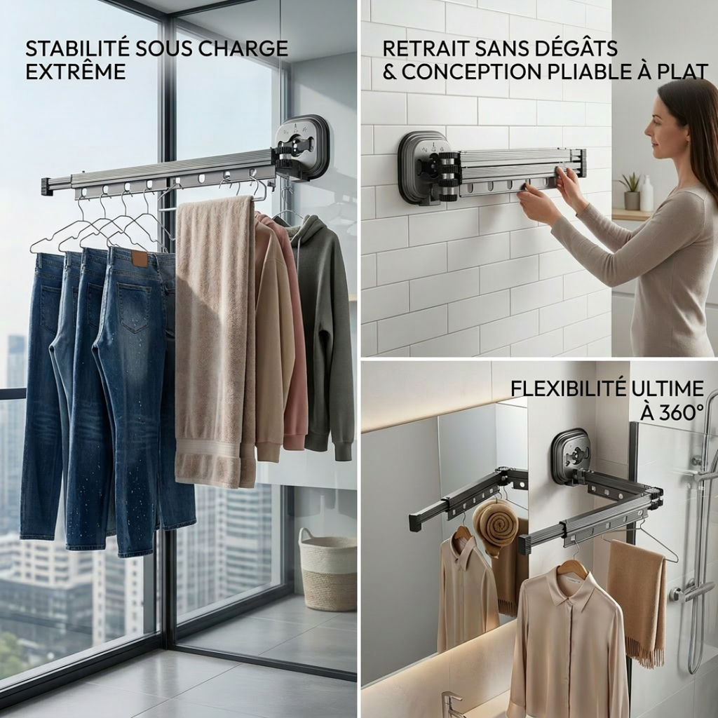 Dernier Jour -50% | DryFlex™ Sèche-linge mural