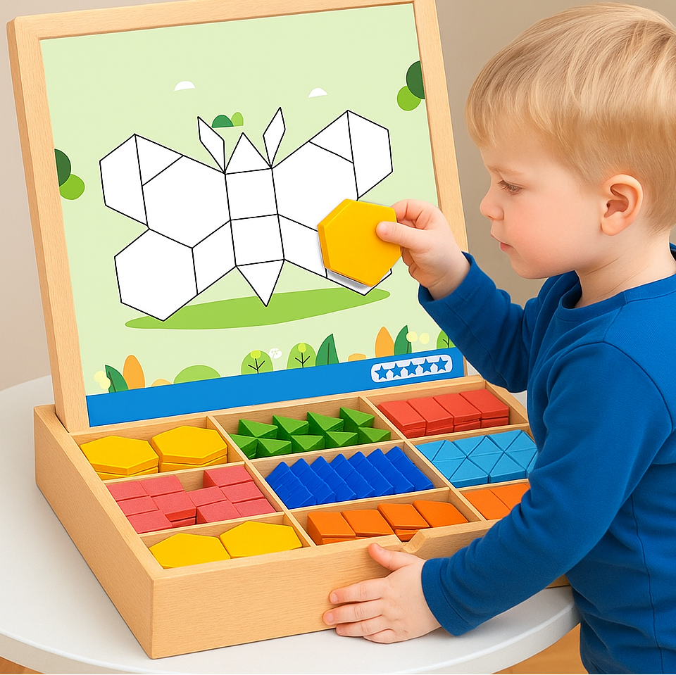 Dernier Jour -50% | BuildiFun™ Jeu de puzzle magnétique en bois