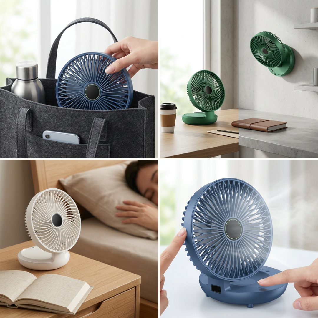 Dernier Jour -50% | CoolFold™ Ventilateur mural portable