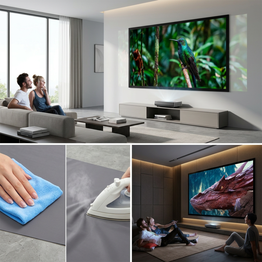 Dernier Jour -50% | GlowShield™ Écran de projecteur portable