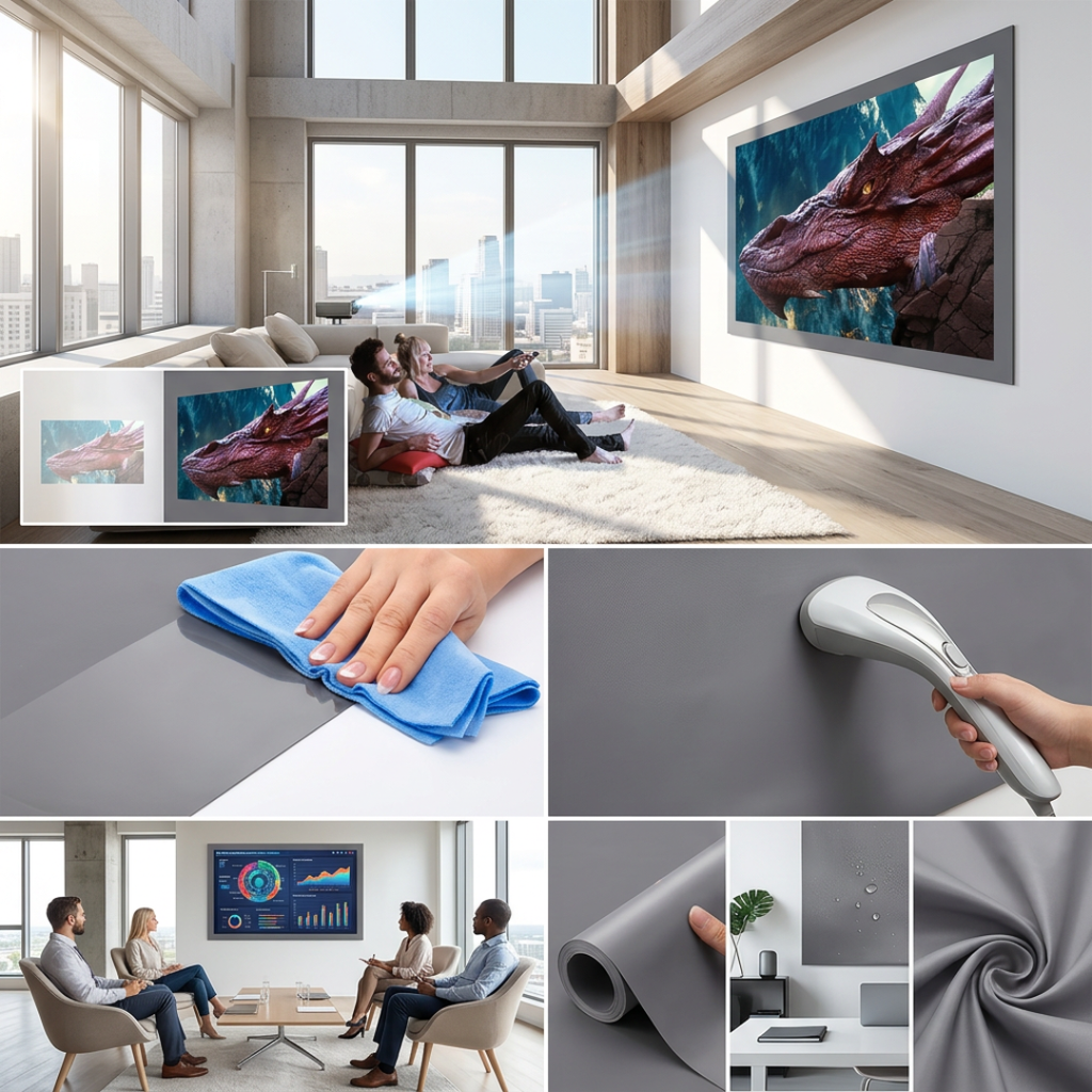 Dernier Jour -50% | GlowShield™ Écran de projecteur portable