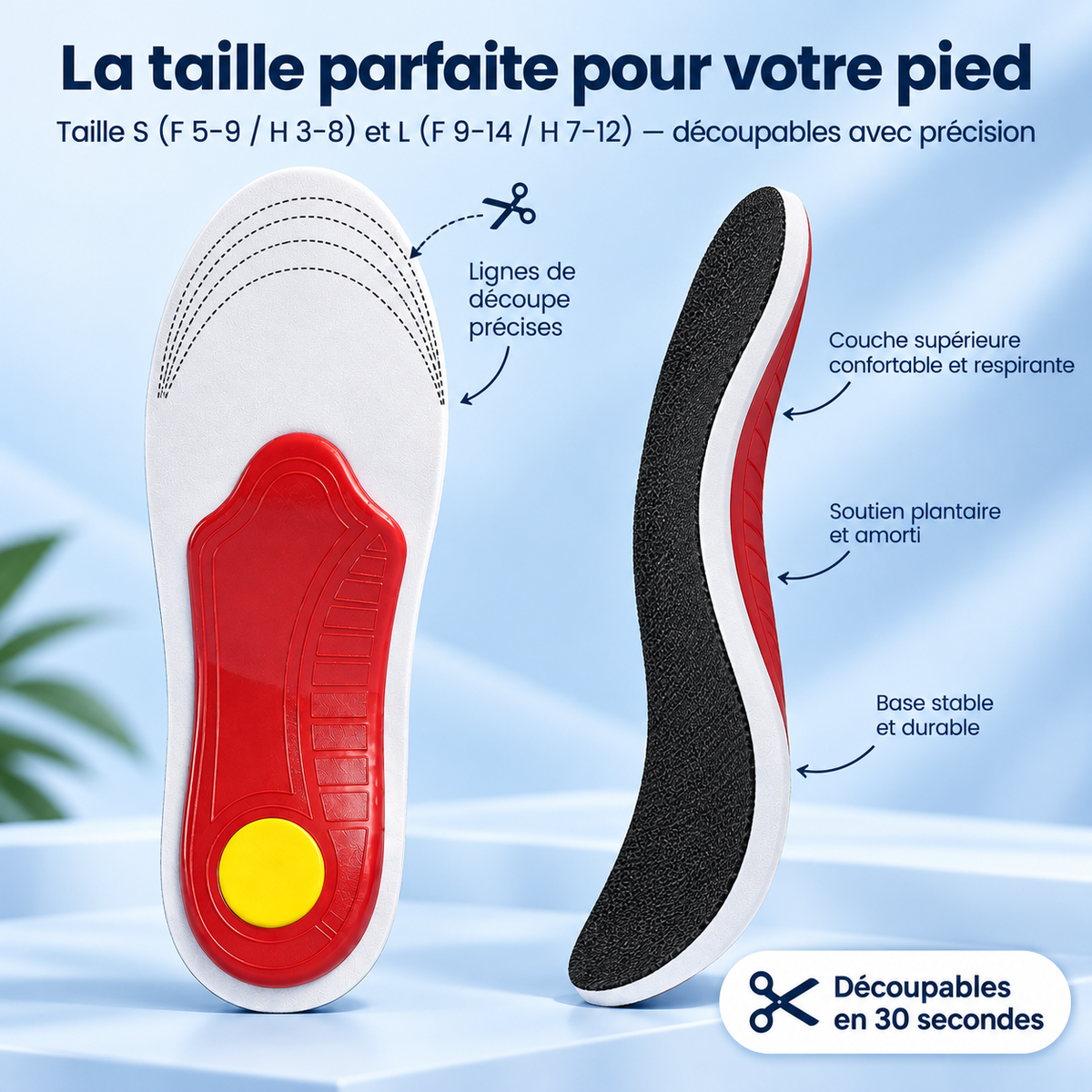Orthevia™ – Semelles Orthopédiques de Soutien