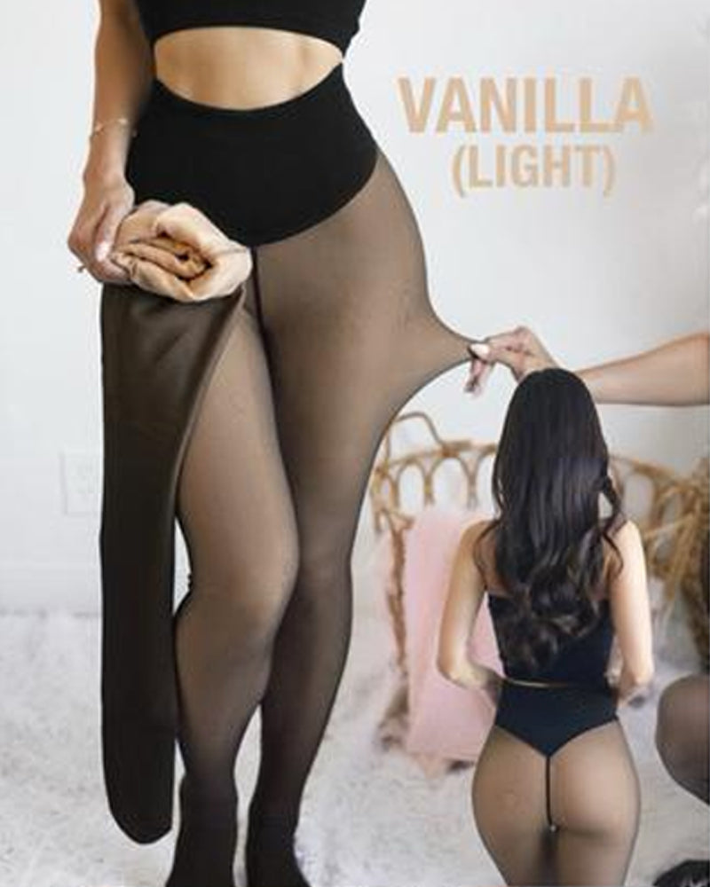 DouceSilhouette™ – Legging Polaire Chaud Sans Coutures Apparentes