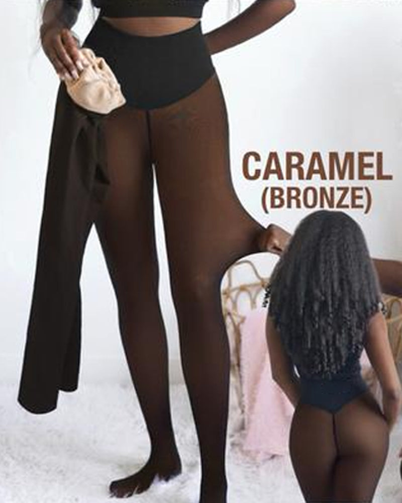 DouceSilhouette™ – Legging Polaire Chaud Sans Coutures Apparentes
