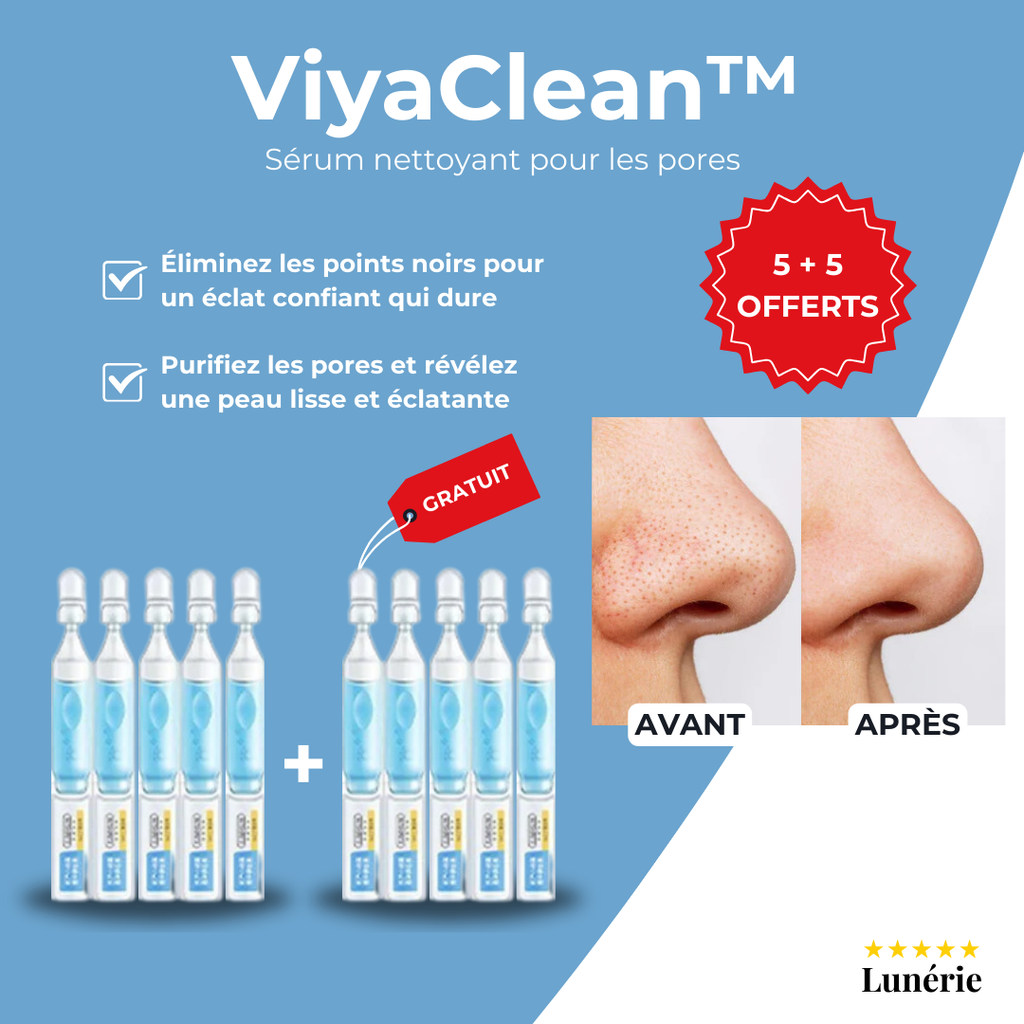 5+5 OFFERTS | ViyaClean™ Sérum Nettoyant pour les Pores