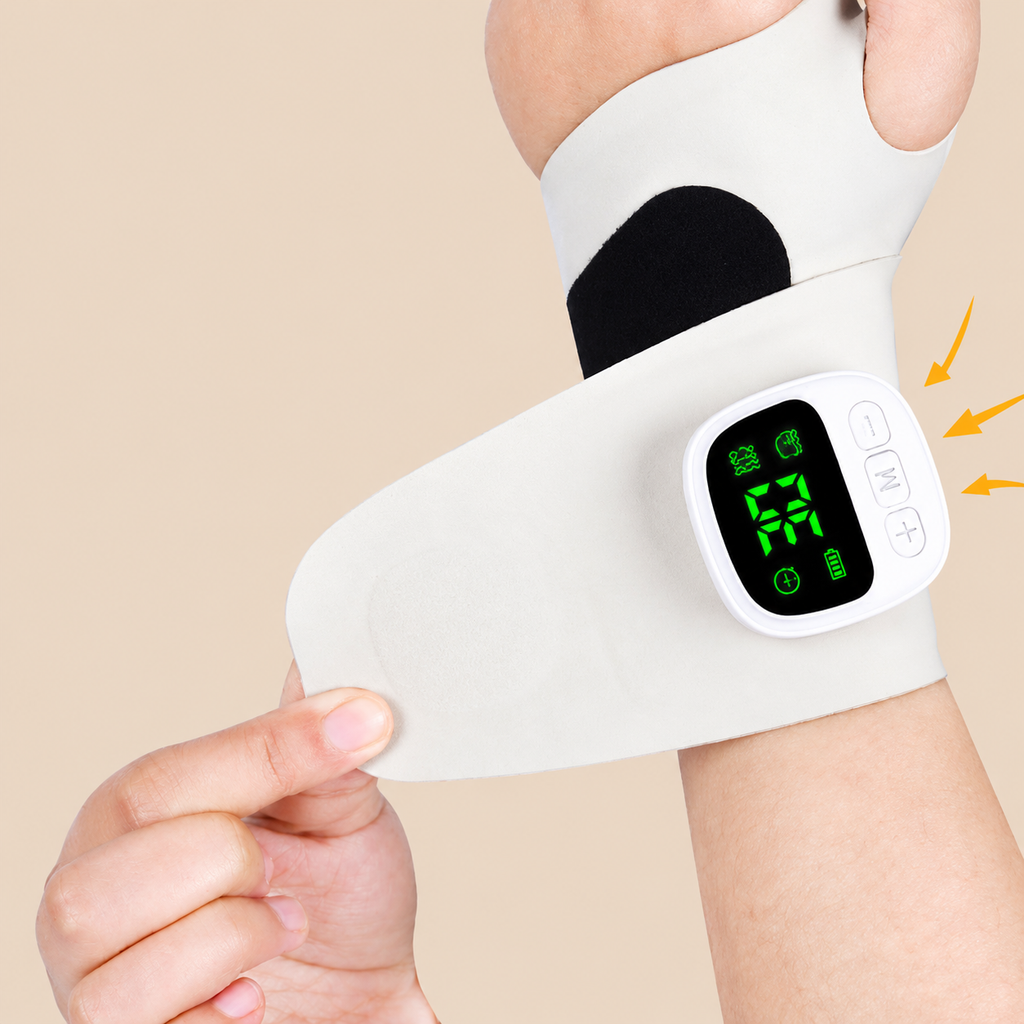 PoignÉlix™ – Masseur Électrique pour Poignet à 8 Modes Réglables