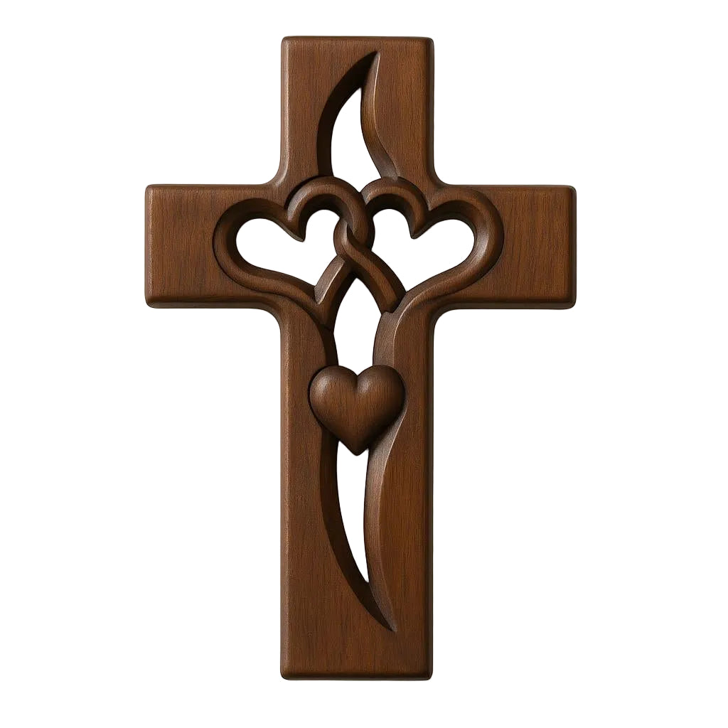 Dernier Jour -50% | EternalFaith™ Décoration murale en forme de croix avec cœur