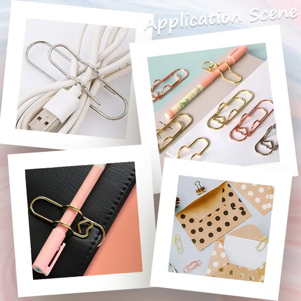 Dernier Jour -50% | CharmClip™ Clips stylés en forme de cœur pour stylos (6 pièces)