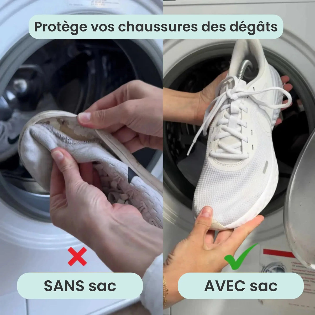 LavePas™ – Housse Protectrice pour Lavage de Chaussures