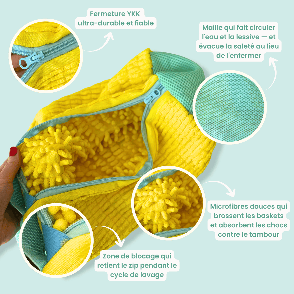 LavePas™ – Housse Protectrice pour Lavage de Chaussures