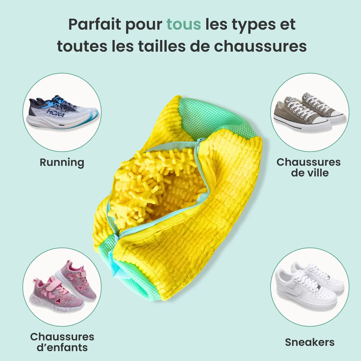 LavePas™ – Housse Protectrice pour Lavage de Chaussures