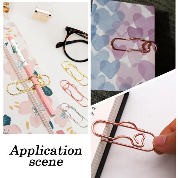 Dernier Jour -50% | CharmClip™ Clips stylés en forme de cœur pour stylos (6 pièces)