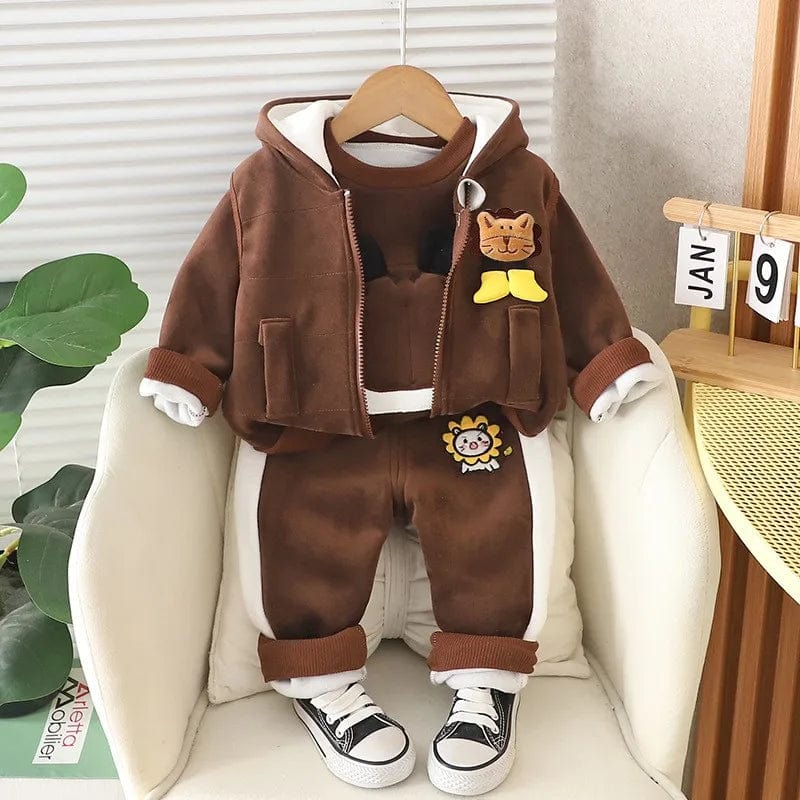 OursonCâlin™ – Ensemble Douillet Trois Pièces pour Enfant