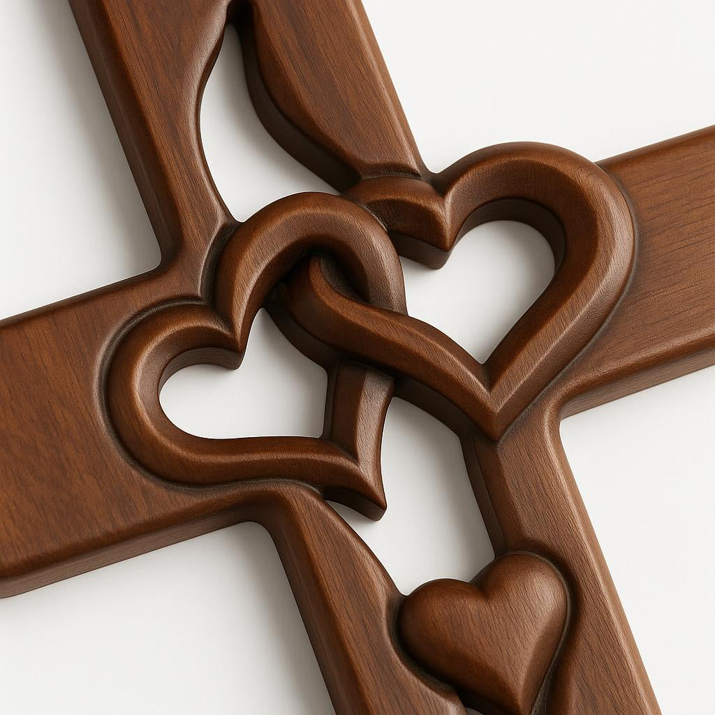 Dernier Jour -50% | EternalFaith™ Décoration murale en forme de croix avec cœur