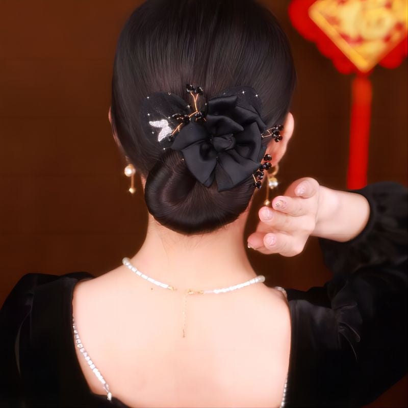 1+1 GRATUIT | SoftFlora™ Nœuds à cheveux floraux élégants