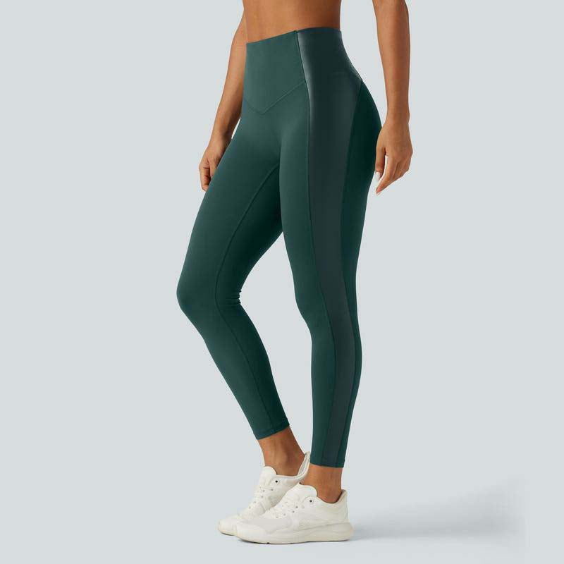 SilhouetteÉlégance™ – Legging Sculptant en Similicuir à Taille Haute