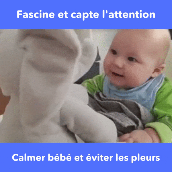 ÉléCoucou™ – Éléphant Musical Cache-Cache pour Bébé