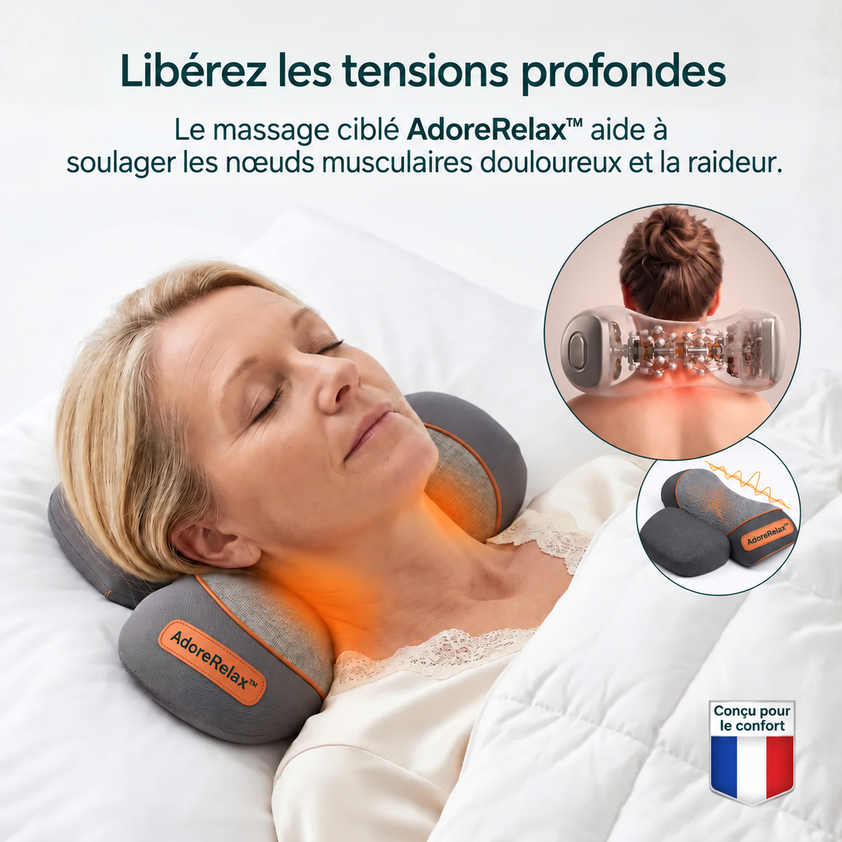 AdoreRelax™ Appareil de massage 3-en-1