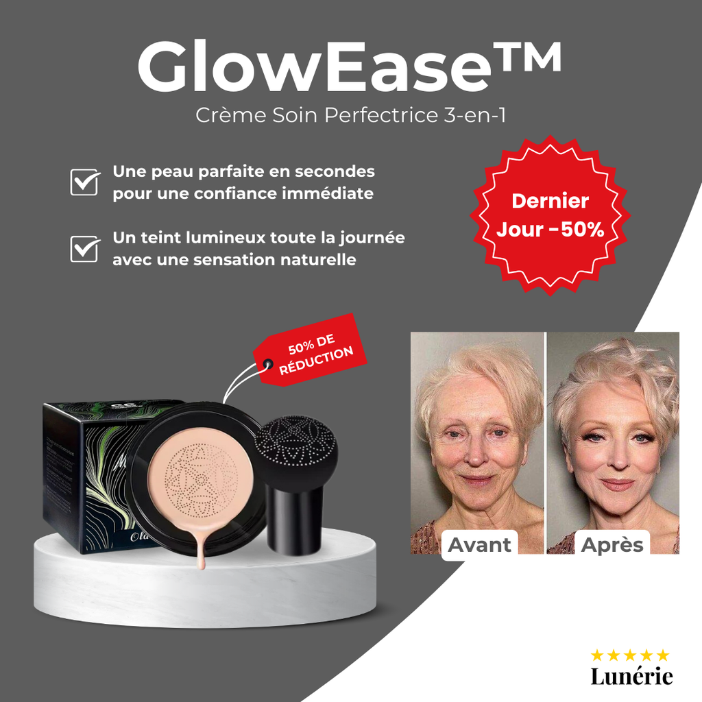 Dernier Jour -50% | GlowEase™ Crème Soin Perfectrice 3-en-1