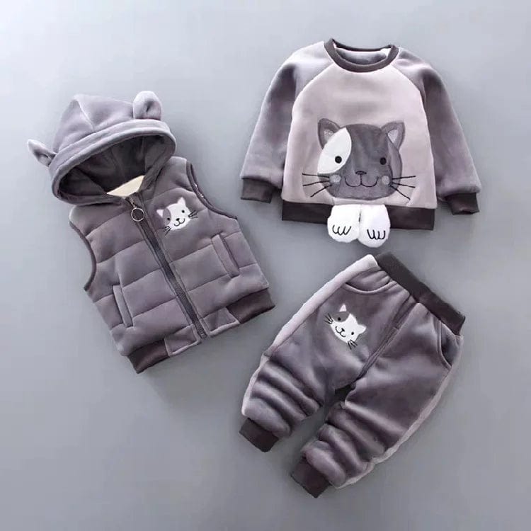 OursonCâlin™ – Ensemble Douillet Trois Pièces pour Enfant