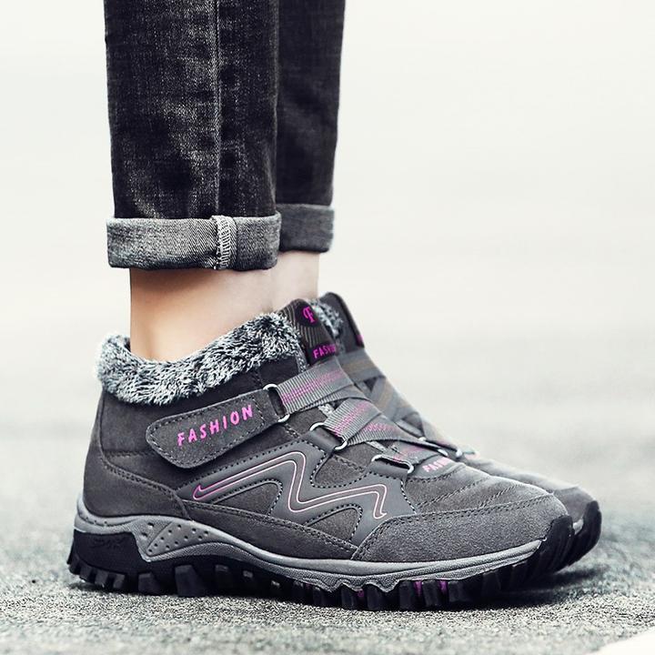 Bottines antidérapantes chaudes et confortables pour femmes