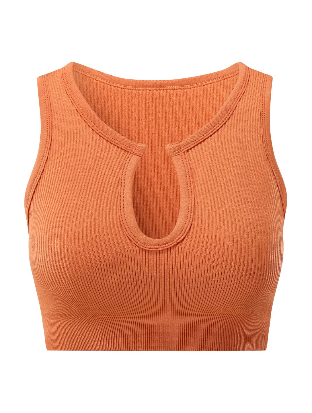 FormeÉlégante™ – Haut Court Côtelé avec Découpe