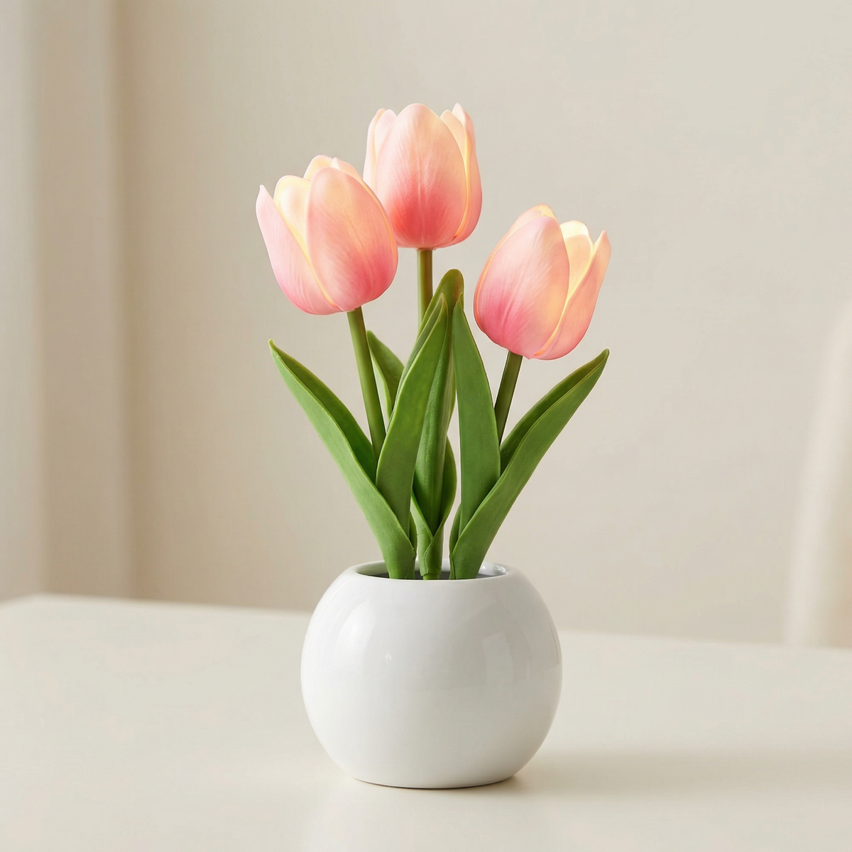Dernier Jour -50% | Glowvana™ Lampe Tulipe LED avec Vase en Céramique