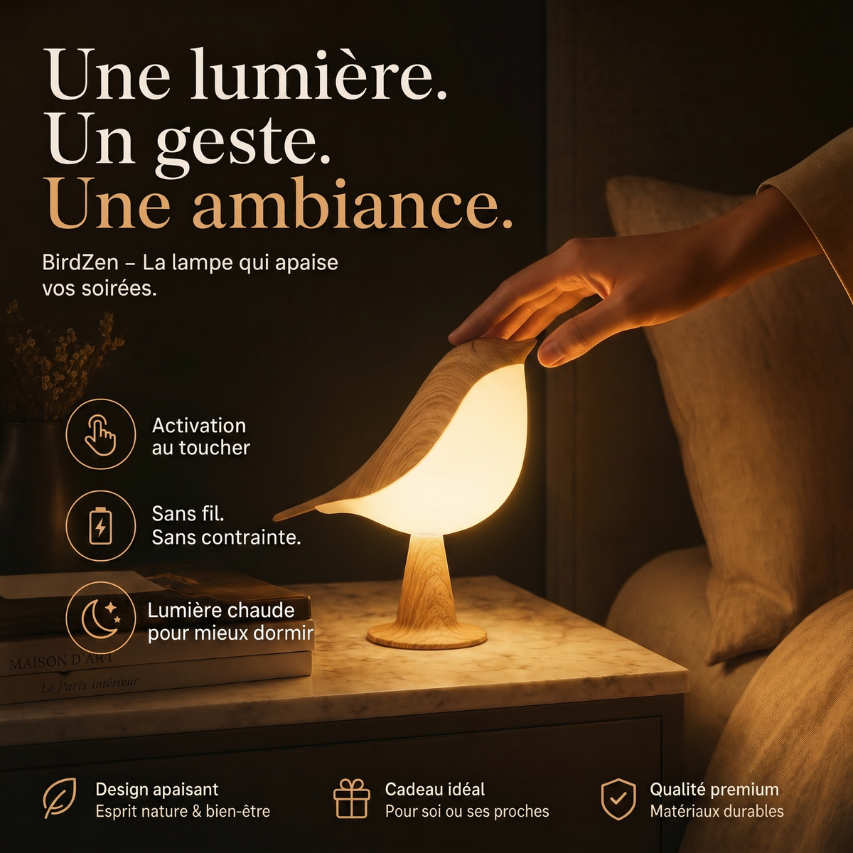 LumiAile™ – Oiseau Lumineux Décoratif