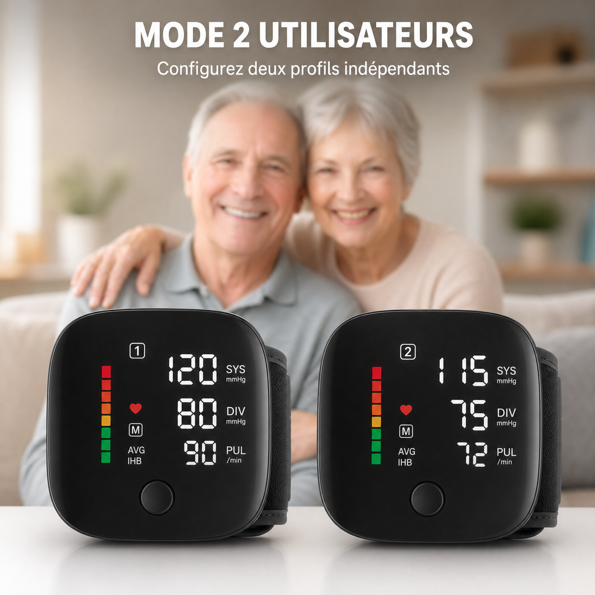 TensionClair™ – Tensiomètre de Poignet Numérique Rechargeable